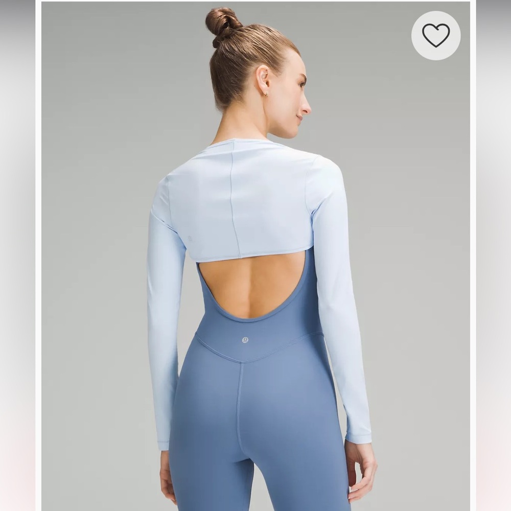 NWT- Lululemon- Nulu Yoga Shrug- Windmill (Baby Blue)- Size 14